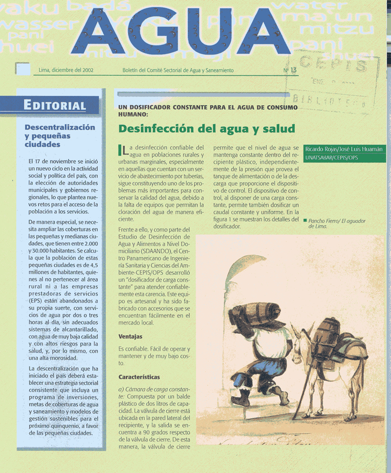 Revista Agua N° 13 - BVSDE PAHO